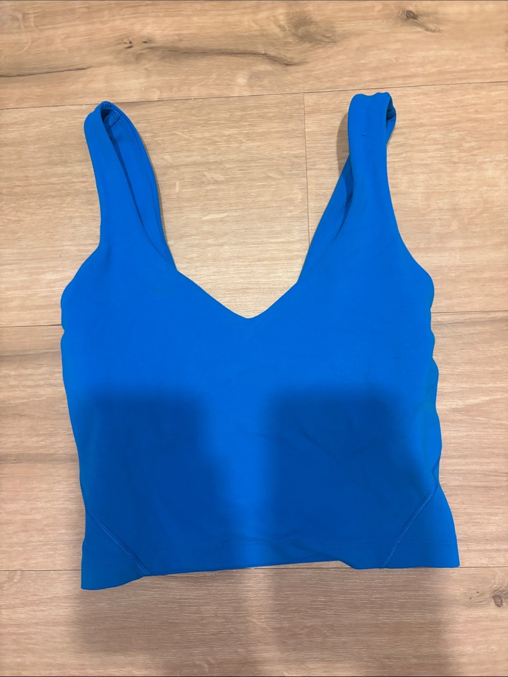 Lululemon Align Bright Blue V-Neck Crop Tank